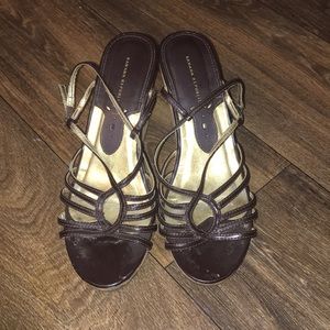 Banana republic size 7 dark brown wedges